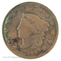 1829 Coronet Head Large Cent (Medium Letters)