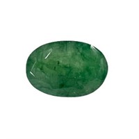 Natural 14.90ct Oval Cut Green Emerald Gemstone