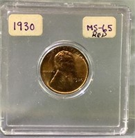 1930 Lincoln wheat penny Red