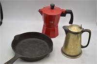 Cald Caffe Red Espresso Maker, Small Cast Iron