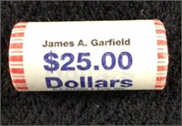 1Roll Presidential Dollars..James A. Garfield