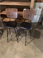 2 BAR STOOLS, IN CELLAR