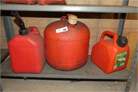 (3) Plastic Gas Cans