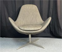 Calligaris Modern Italian Swivel Arm Lounge Chair