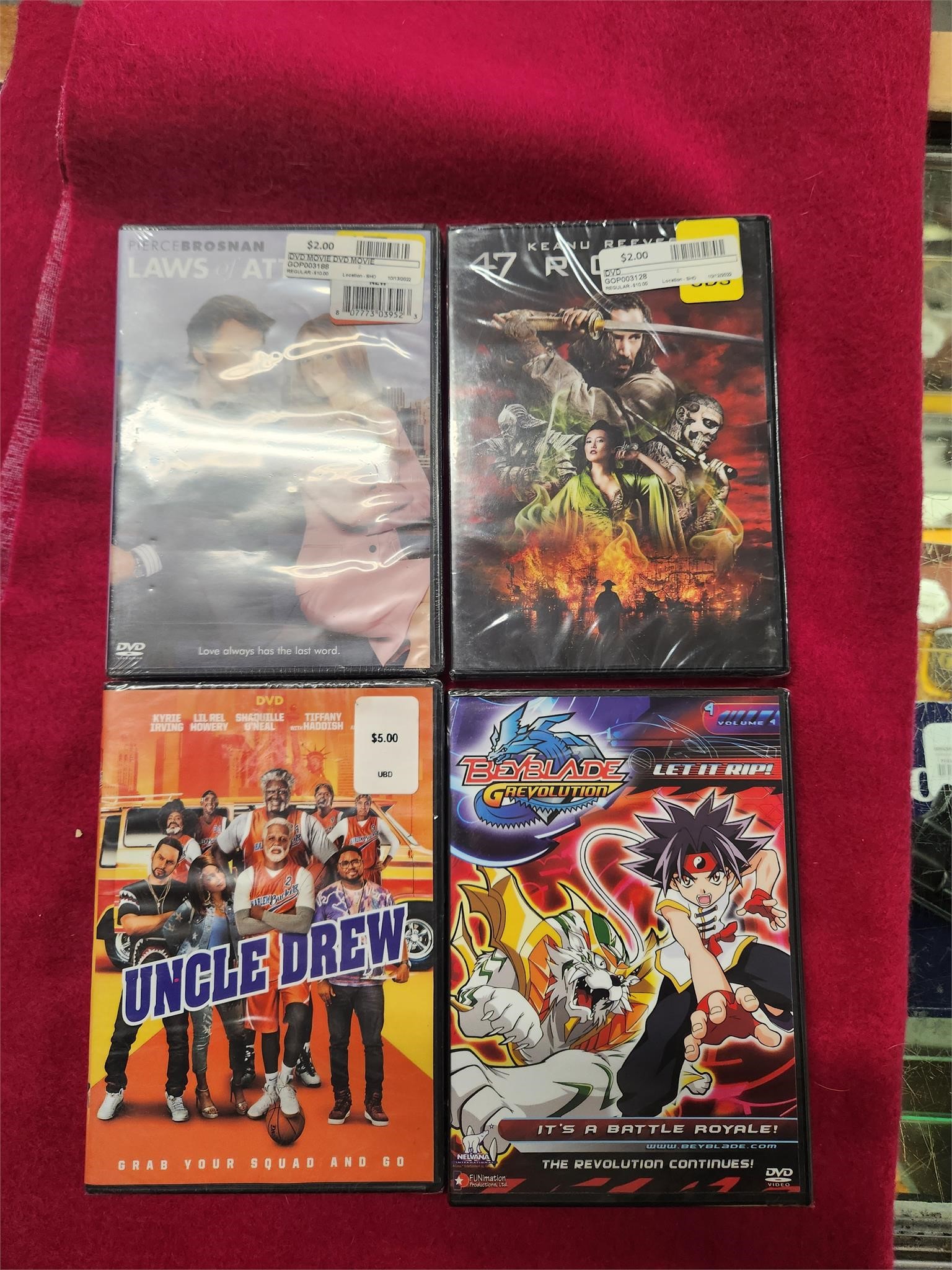 4 brand new DVD's