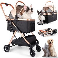 3-in-1 Dog Stroller with Carrier  55lbs Capacity