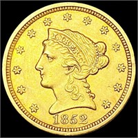 1852 $2.50 Gold Quarter Eagle UNCIRCULATED