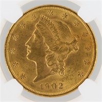 1902 Double Eagle NGC MS63 $20 Liberty Head