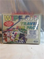 Brand new wipe off travel fun pack