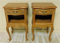 Louis XV Style Cherrywood Side Cabinets.