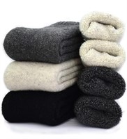 YZKKE 3PACK ONE SIZE MENS SUPER THICK WOOL WARM