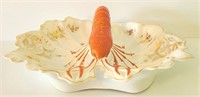 Antique Lobster Dish / Divided Serving Dish
