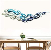 $110  Metal Fish Wall Art Decor, Large Coastal (C)