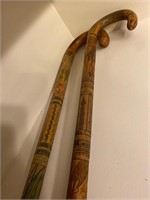 Antique Folk Art Carved Canes