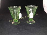 Green depression glasses