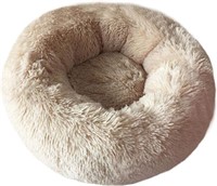 Donut Pet Bed (20'' D x 8'' H,Beige)