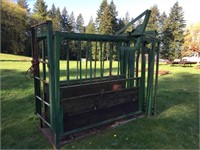 SQUEEZE CHUTE, 96" L X 40" W  X 72" H