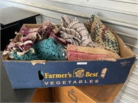 Box of woven rugs