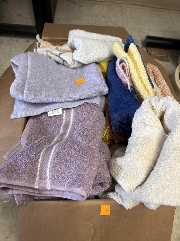 Box of Towels & Rags