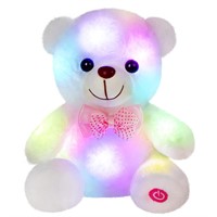 BSTAOFY Light up Mother's Day White Teddy Bear LED