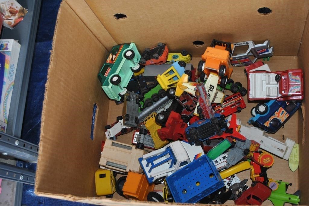 Box of Misc cars