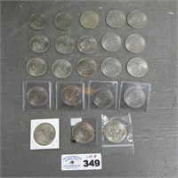 (22) Eisenhower Dollar Coins