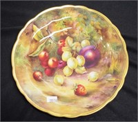 Royal Worcester Price fruit painted cabinet plate