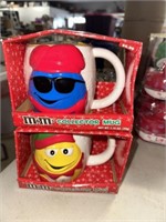 2 M&M’s collector mugs
