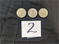 3-1971 Dollar Coins