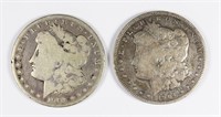 (2) MORGAN SILVER DOLLARS