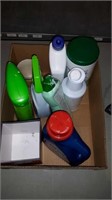FLAT OF HOUSEHOLD CLEANING SUPPLIES