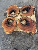 4-Spalted Red Oak Cookies