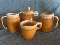 Hull Stoneware Ovenproof Tangerine Orange Coffee