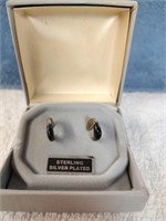 Sterling Silver Plated Earrings in Box