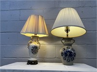 (2) Various Table Lamps
