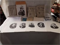 Vintage prints of the president's of the United