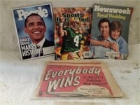 Vintage newsweekly, people and sports illustrated