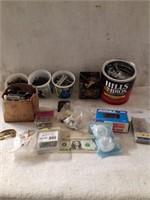 Lot of nails, screws, bolts and other