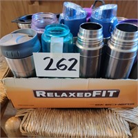 Box Lot of Drinking Containers
