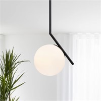 Black Modern Globe Pendant Light for Kitchen