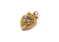 Antique Australian 9ct rose gold locket pendant