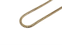 Unoaerre 9ct rosy gold snake chain necklace