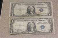 Lot of 2 1935 $1.00 Note