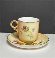 Royal Worcester Cabinet Cup and Saucer.