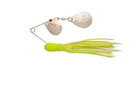 H&h Double Spinner Chartreuse White 3/8oz Lure 6pc