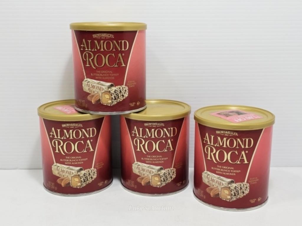 4 CANS OF ALMOND ROCA - BB OCT. 2024