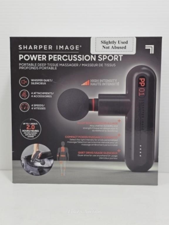 SHARPER IMAGE POWER PERCUSSION MASSAGER