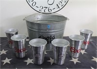 Coors Beer Extra Large Bucket w/ Tumblers
