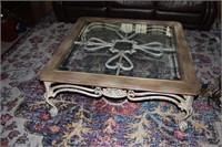 Coffee table- glass top