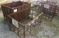 4 steel crates